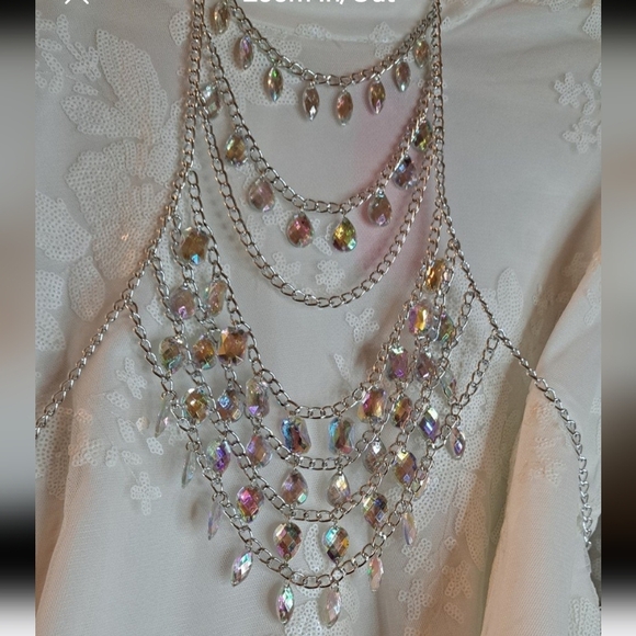 Aurora Borealis Rainbow Rhinestone C Bling Top Southern Fried Chics Bout… - Picture 7 of 7